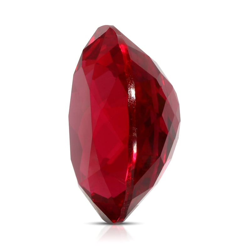 Round Hydrothermal Lab Grown Ruby - Etsy
