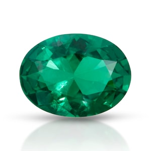 Oval Lab Grown Emerald