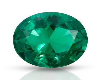 Oval Lab Grown Emerald