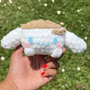 Cute Crochet Cinamoroll Plushie | Cinnamon Dog stuffed animal