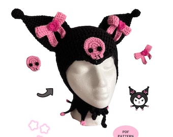Crochet Skull Rabbit Hat Pattern PDF | Digital download