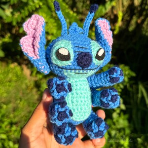 Experiment Blue Alien With Antennas Pattern PDF - Etsy