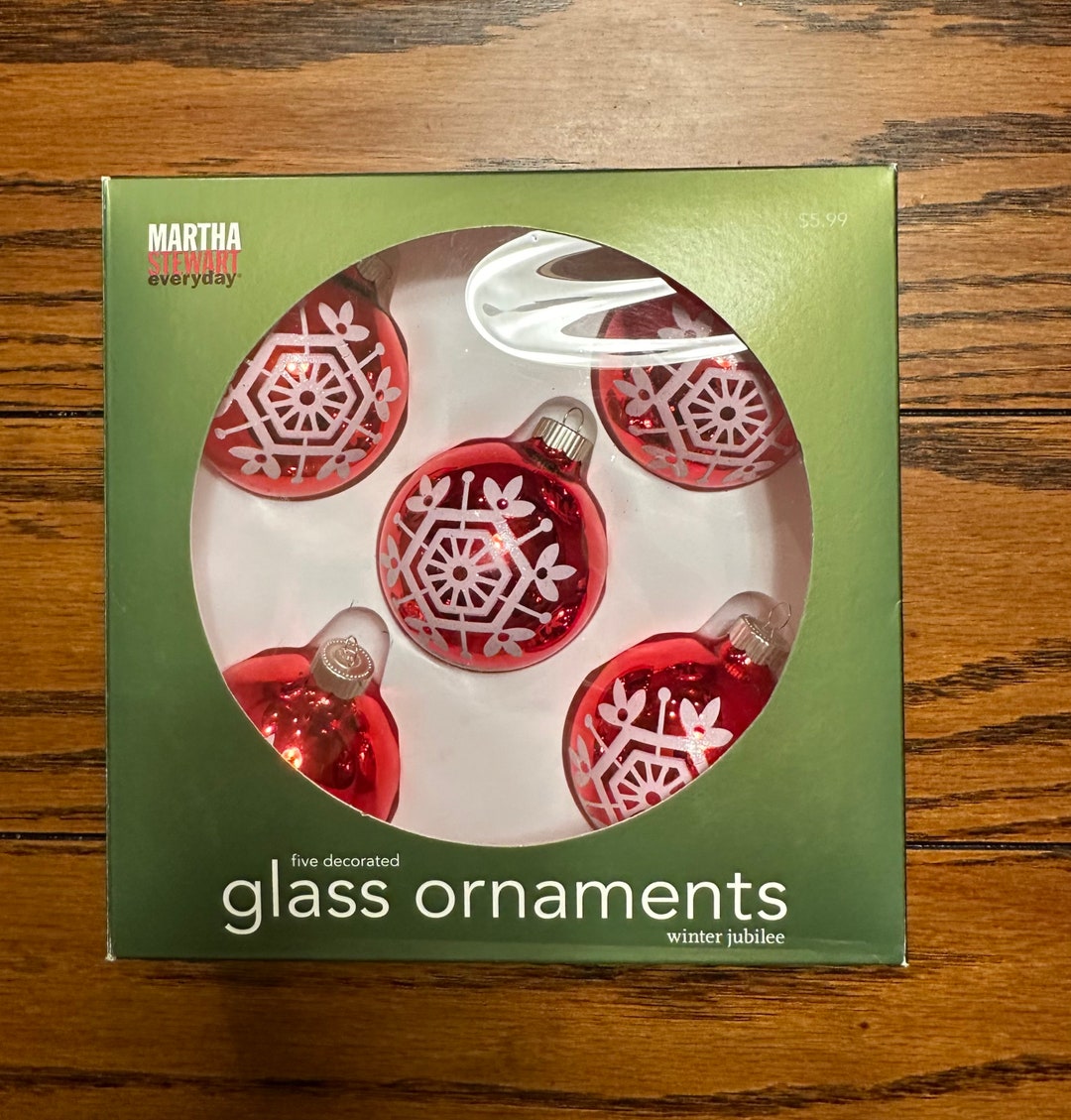 Martha Stewart Glass Ornaments