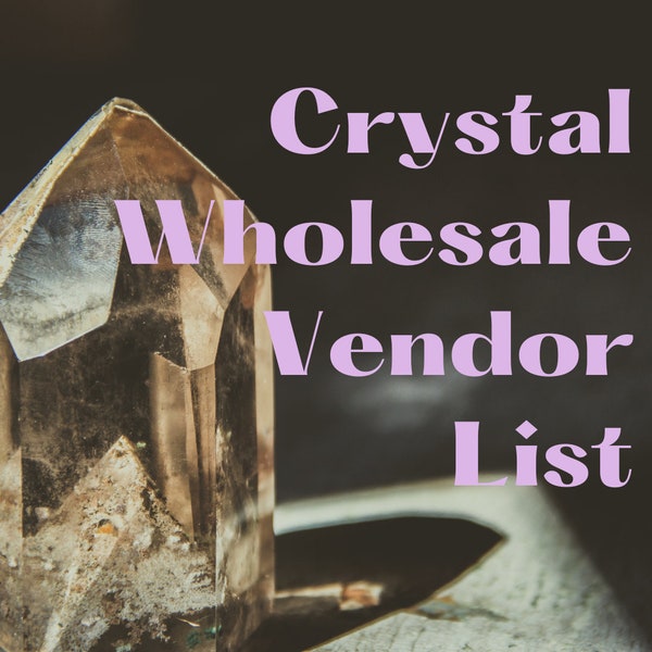 Wholesale Vendor List Etsy