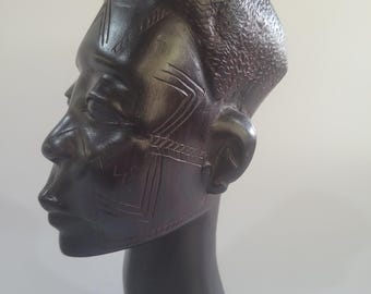 マコンデ彫刻、手彫りの木製アート像 - Etsy 日本