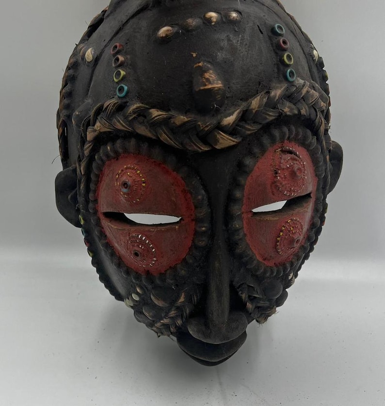 Beautiful Rare Wooden Kuba Tribal Ritual Mask, African Fine Art - Etsy