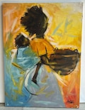 African Mother And Child Painting, Fine Art Wall Decor product logo