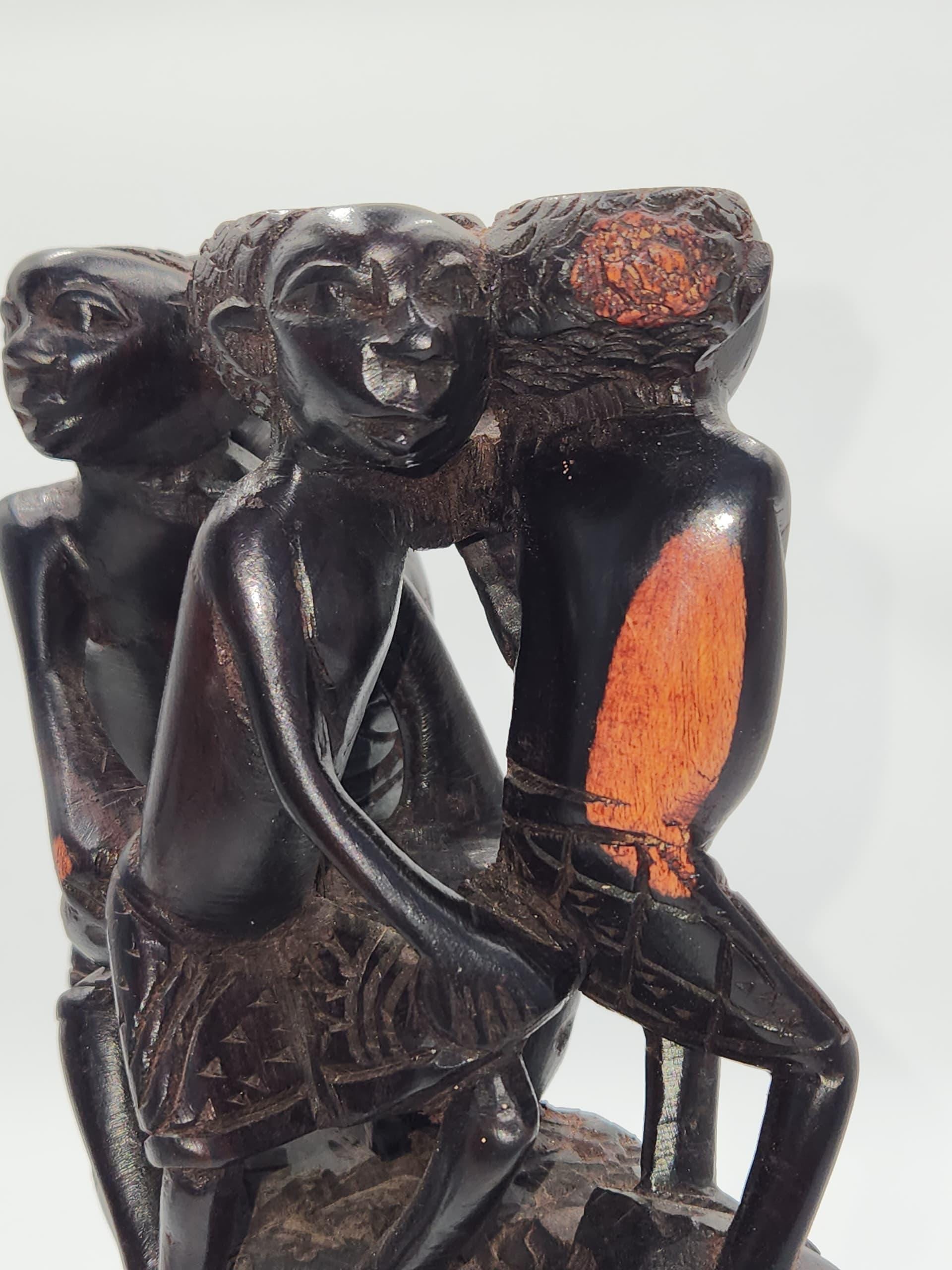 Makonde Ebony Wood Carved Ujamaa Tree of Life, African Fine Art - Etsy