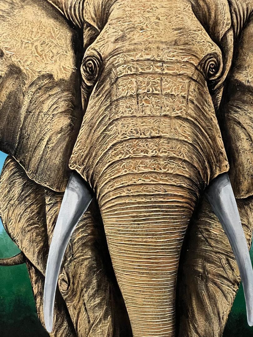 Exquisite African Elephant Painting Art Wall Decor Etsy Exquisite African Elephant Painting Art Wall Decor Etsy