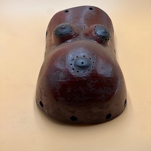 Makonde Pregnant Belly Wooden Tanzania Fertility Dance Mask Art