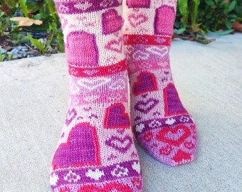 Heartlove - PDF Sock Knitting Pattern