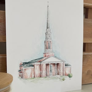Custom Watercolor House Portrait |  New Home Gift | Wedding gift | Real estate gift | Anniversary gift | Hand painted