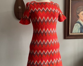 1960s Missoni-Style Knit Dress