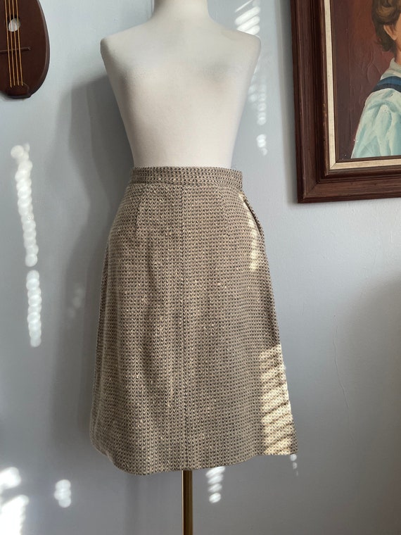 1960s Bill Atkinson Glen of Michigan Tweed Skirt