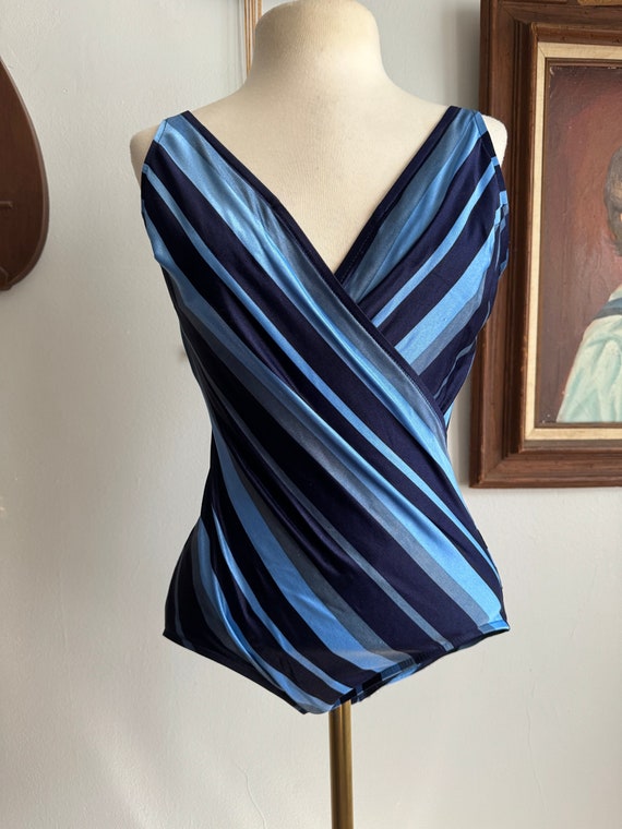 1970s Jantzen Striped Swimsuit, Sold As Is