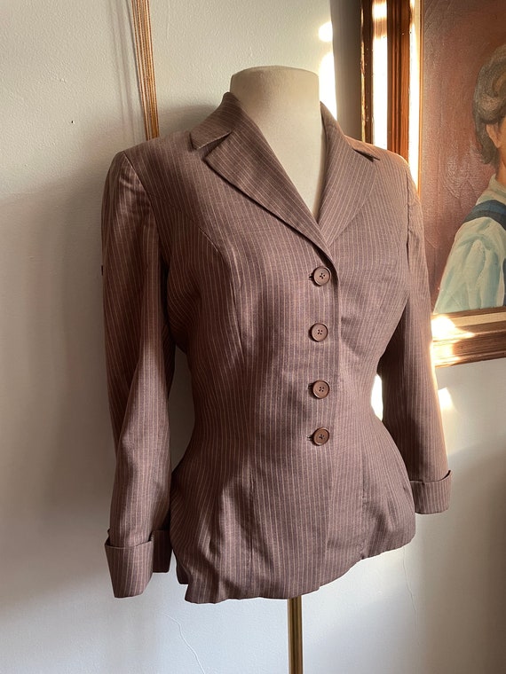 40s/50s Neiman Marcus Pinstripe Jacket