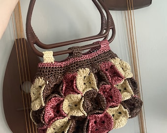 1970s Woven Raffia Purse