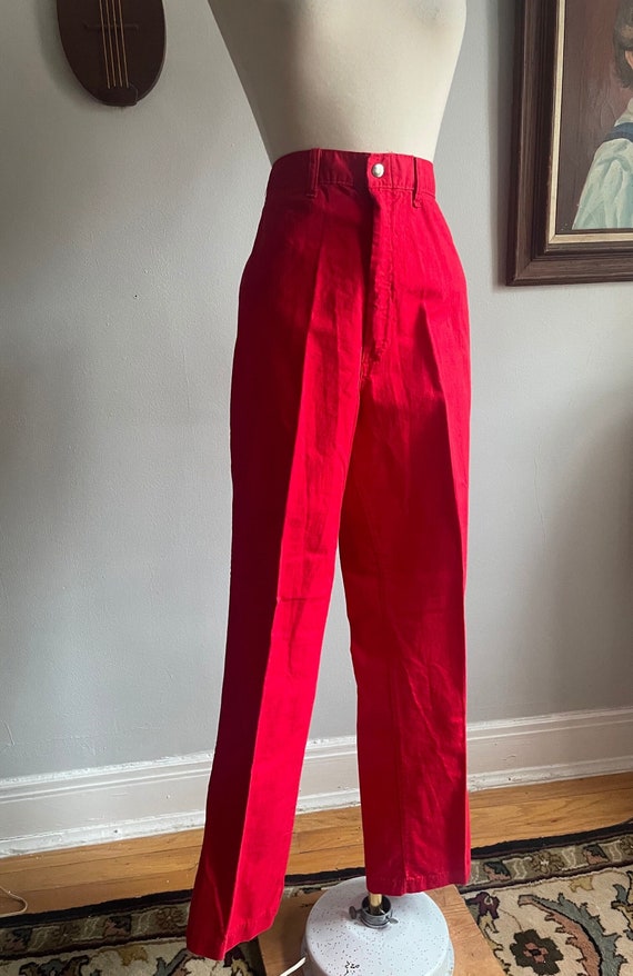 1970s Red Pants from New Colonial Corporation