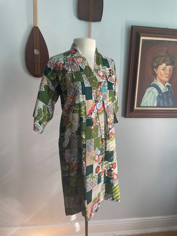 DEADSTOCK 50s/60s Hand Painted Japanese Robe