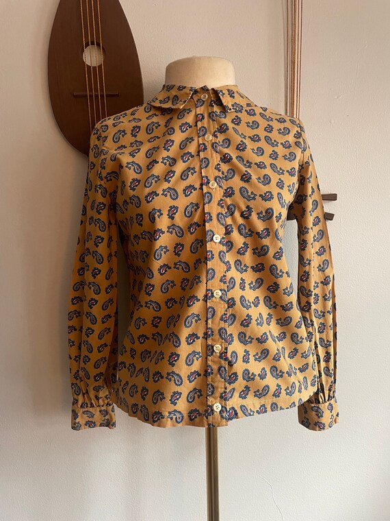 50s/60s Ship 'n Shore Paisley Blouse