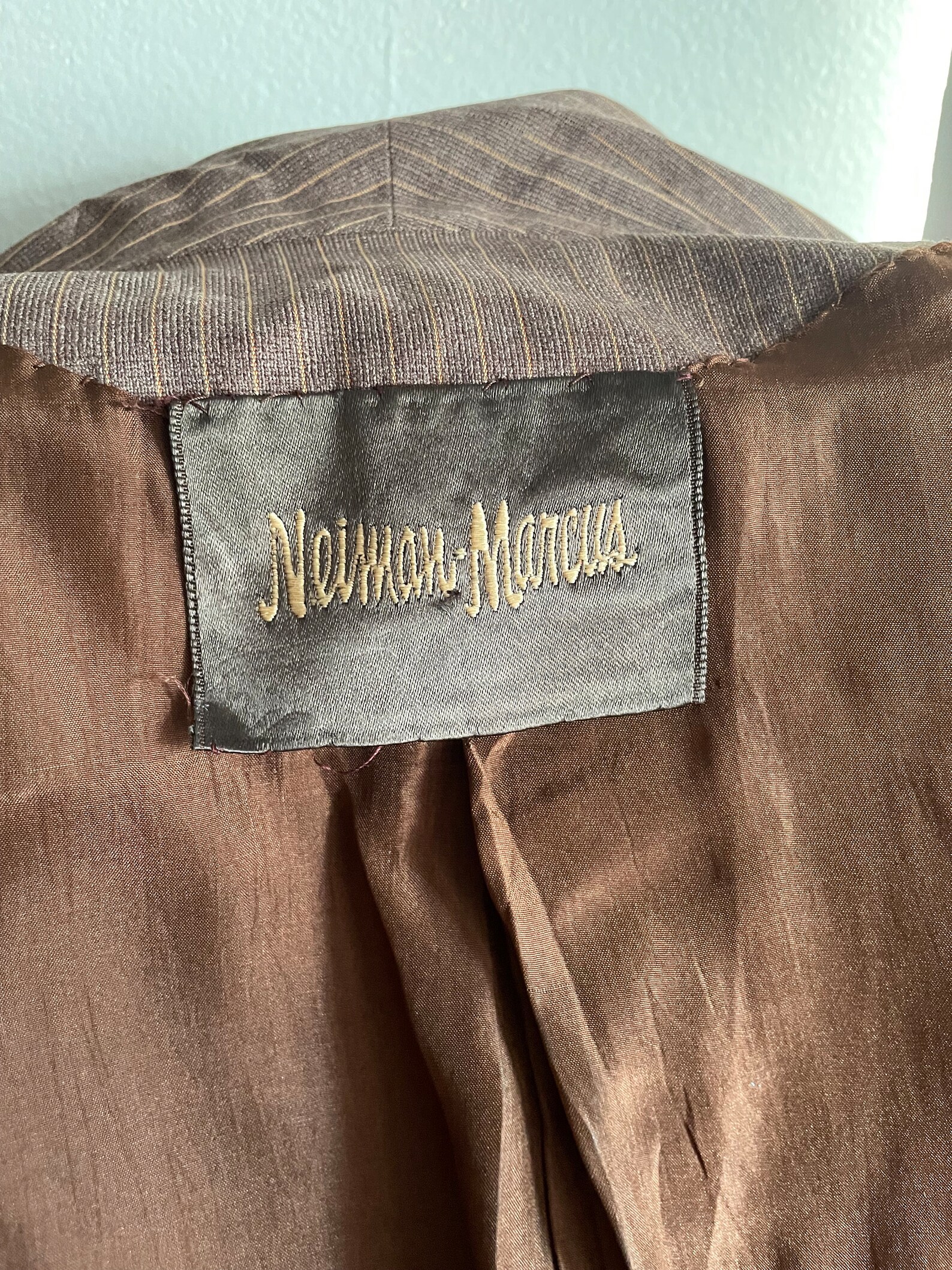 Vintage Neiman Marcus plaid suit jacket 44 main image 0