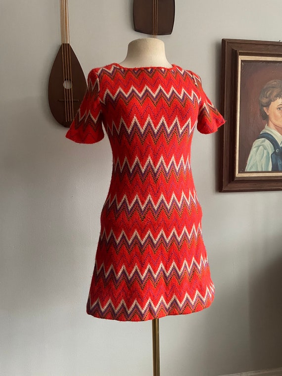 1960s Missoni-Style Knit Dress