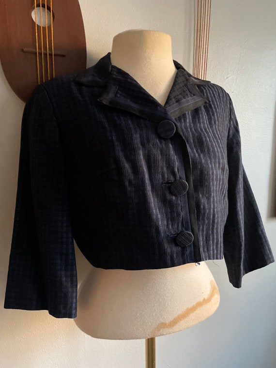 Original 1950’s SENSATIONAL ‘ Peter French’ Swagger Jacket - In Floral Bloom main image 1