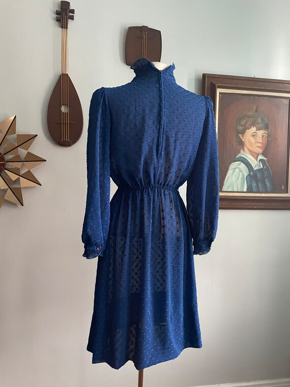 70s/80s Sheer Dress by Lady Carol Petites of New … - image 3