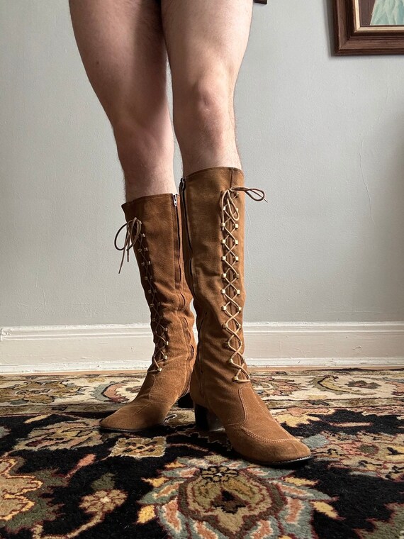 1960s Cobbies Suede Gogo Boots