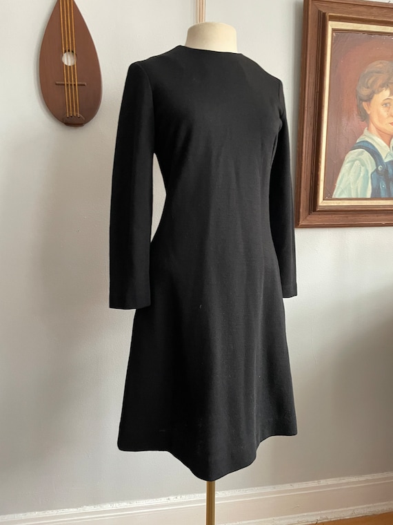 1960s Black Knit Dress by Young Naturals