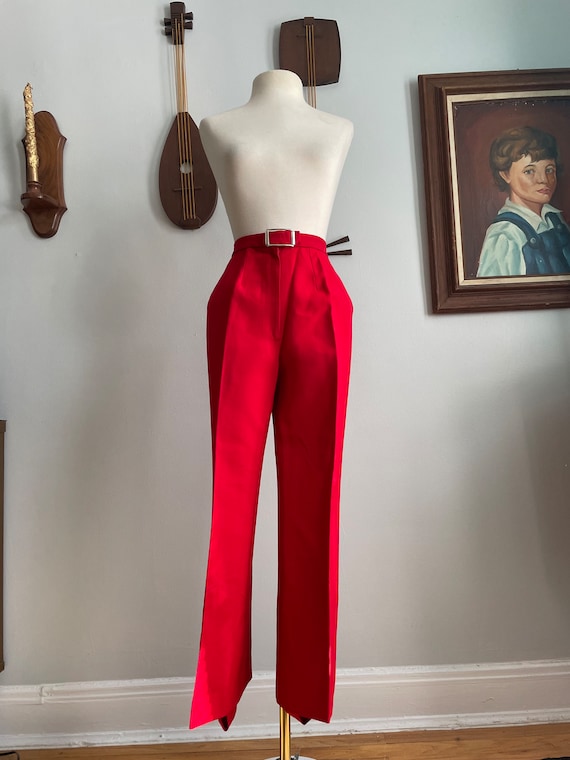Vintage 80s stirrup pants and 70s polyester shirt❤️ As you can