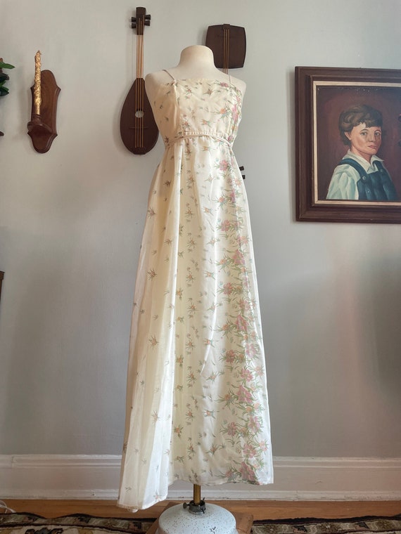 60s/70s House of Bianchi Floral Dress - image 1