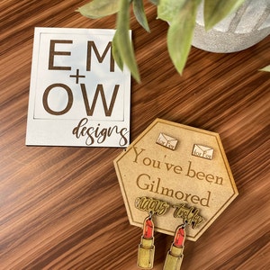 Richard and Emily inspired Gilmore Earrings- wood earrings