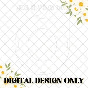 May include: A digital design for a 2.75 inch diameter wooden circle with a smaller circle cut out of the center. The design is for a craft project and is labeled "DIGITAL DESIGN ONLY".