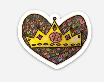 Million Hearts Queen Waterproof Sticker