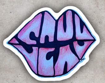 Sexy Lips Waterproof Sticker