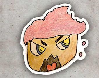 Stud Muffin, Grumpy Muffin - Waterproof Sticker with All the Feelings