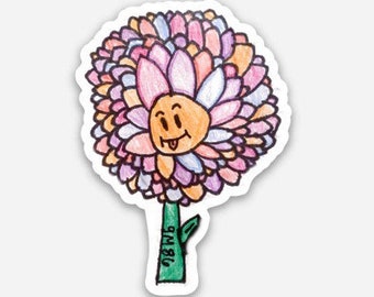 Funny Flower Sticker