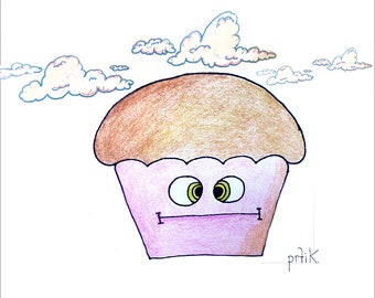 Ahn Grumpy Muffins iPhone Background Digital Download