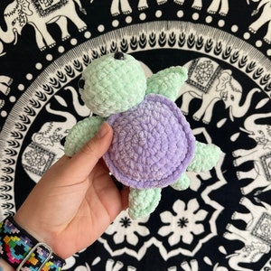 Tartaruga marina imbottita / tartaruga marina super morbida all'uncinetto