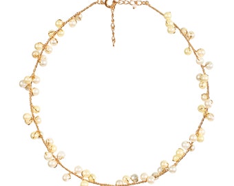 Weiß Perlen Collier | Choker Kette |Kette Perlen Schmuck, Hochzeit Halsketten, handgemachte Schmucksets, valentinstag geschenke für frauen