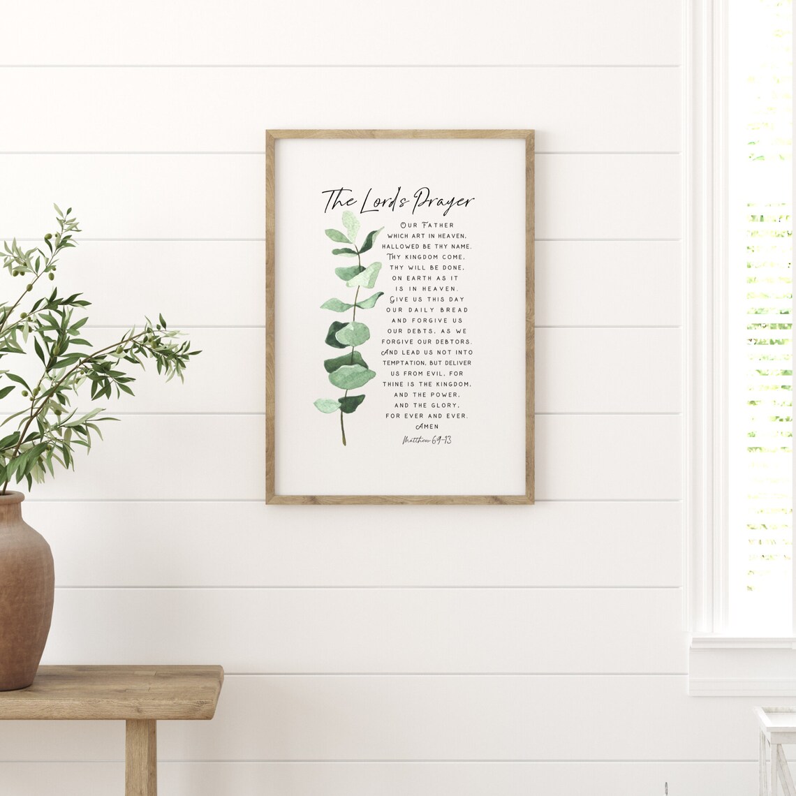 The Lord's Prayer Christian Wall Art Bible Verse - Etsy