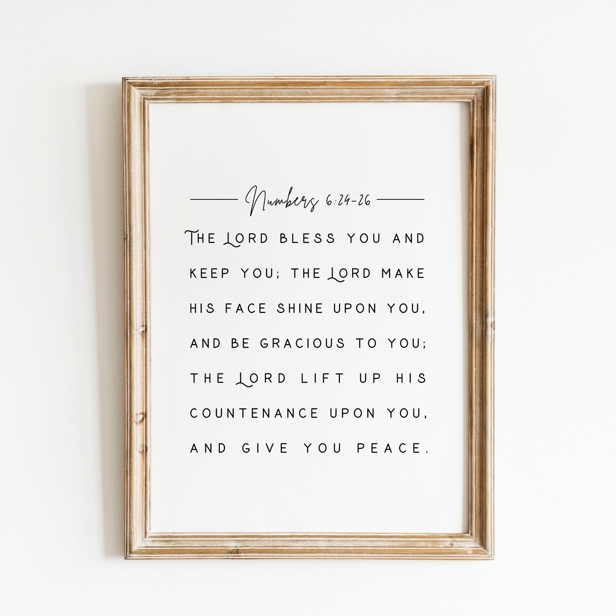 May the Lord Bless You and Keep You NUMBERS 6:24-26 | Bible Verse ...