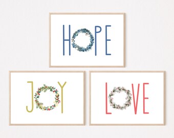 HOPE JOY LOVE - Etsy