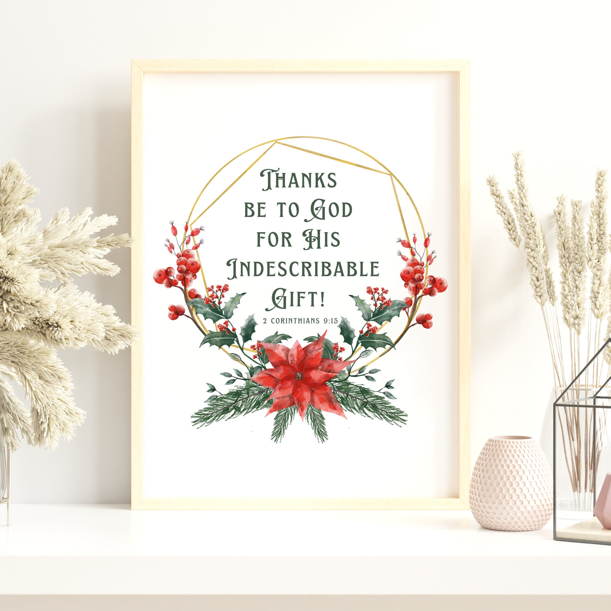 2-corinthians-9-15-christmas-bible-verse-print-bible-verse-printable-wall-art-thanks-be-to-god-for-his-indescribable-gift-watercolor-art-etsy