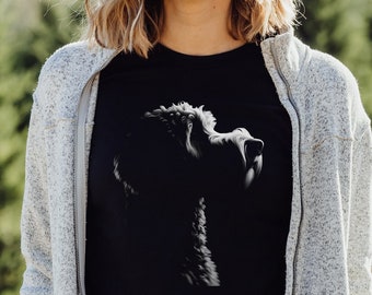 Golden Doodle Shirt, Doodle Mama Gift, Labradoodle Tshirt, Dramatic Silhouette of Dog