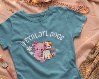 I petalotl dogs unisex t-shirt, funny axolotl graphic tee