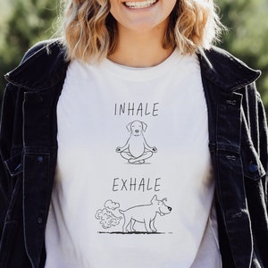 Funny Dog Shirt for Yoga Lover, Meditation Shirt, Funny Dog Fart Joke Gift, Gift for Yoga Instructor, Dog Mom Shirt, Yoga Teacher Gift