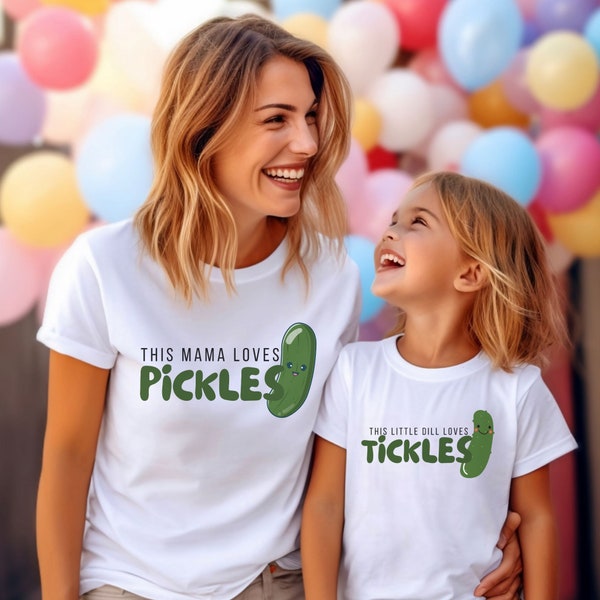 Mommy and Me Pickle Shirts, Matching Dill Pickle Shirt Gift for Mother's Day