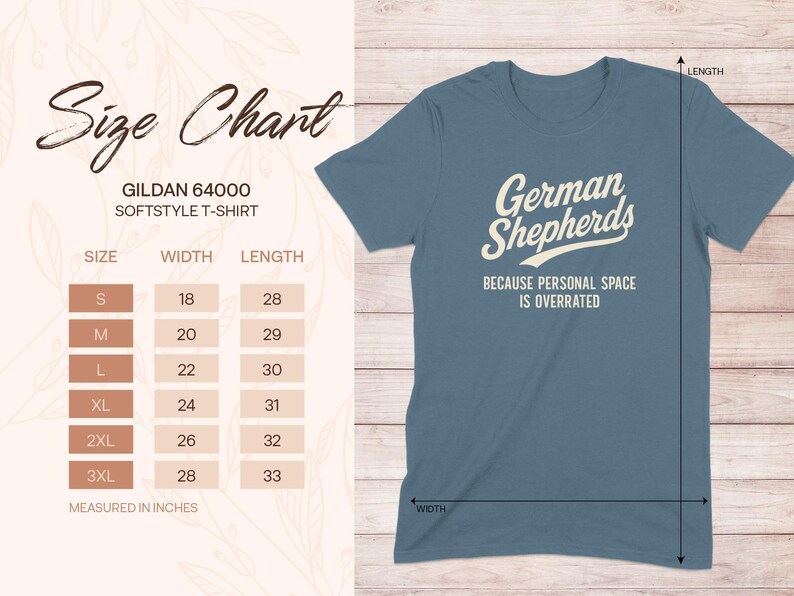 German Shepherd T-Shirt, Funny Dog Tee, Personal Space, Dog Lover Gift, German Shepherd Mom, Dad, GSD Shirt, Cute Dog Design image 3